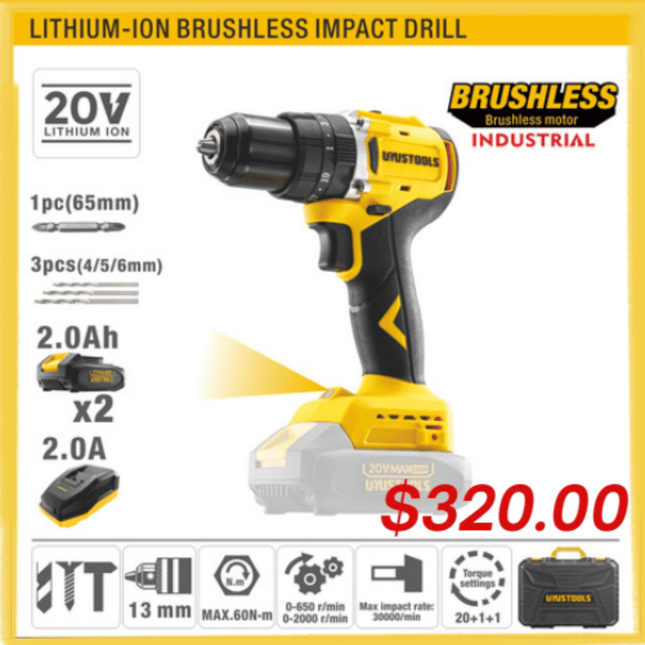 Lithium-Ion Brushless Impact Drill "PICK UP FROM LOTOPA TOOLS SAVALALO"