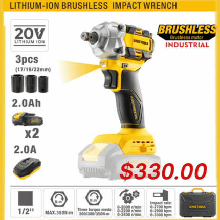 Lithium-Ion Brushless Impact Wrench "PICK UP FROM LOTOPA TOOLS SAVALALO"