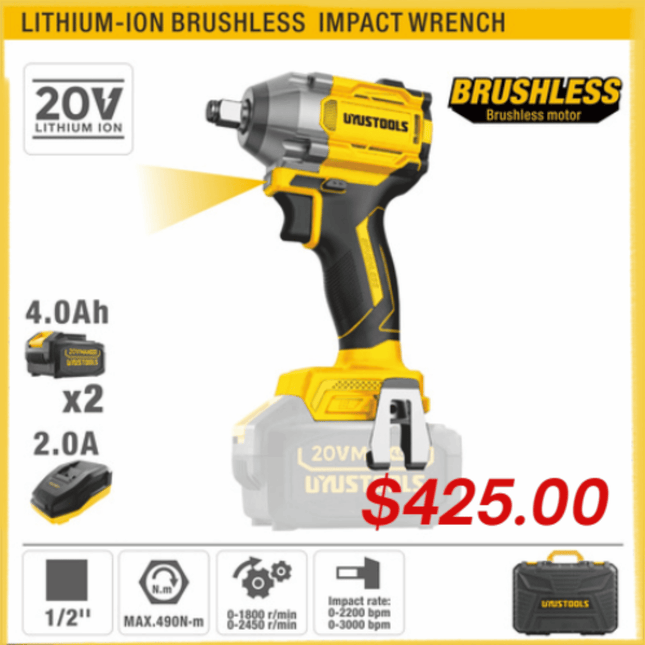 Lithium-Ion Brushless Impact Wrench "PICK UP FROM LOTOPA TOOLS SAVALALO"