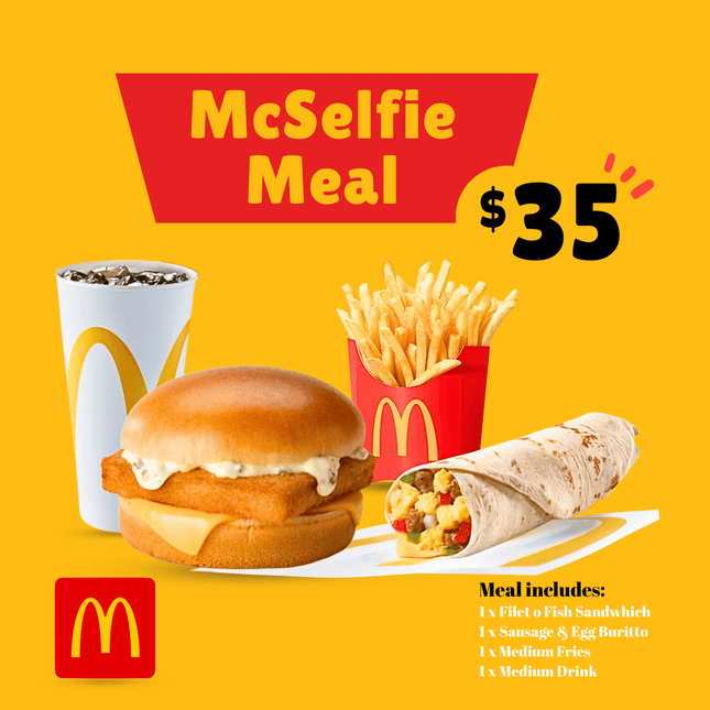 McSelfie Meal "PICK UP FROM MCDONALD'S, APIA"