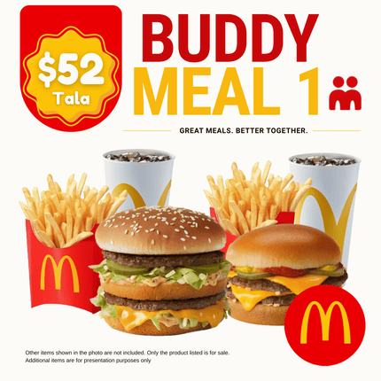 Buddy Meal 1 "PICK UP FROM MCDONALD'S, APIA"