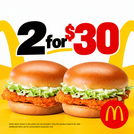 2 for $30 Tala McChicken SPECIAL "PICK UP FROM MCDONALD'S, APIA"