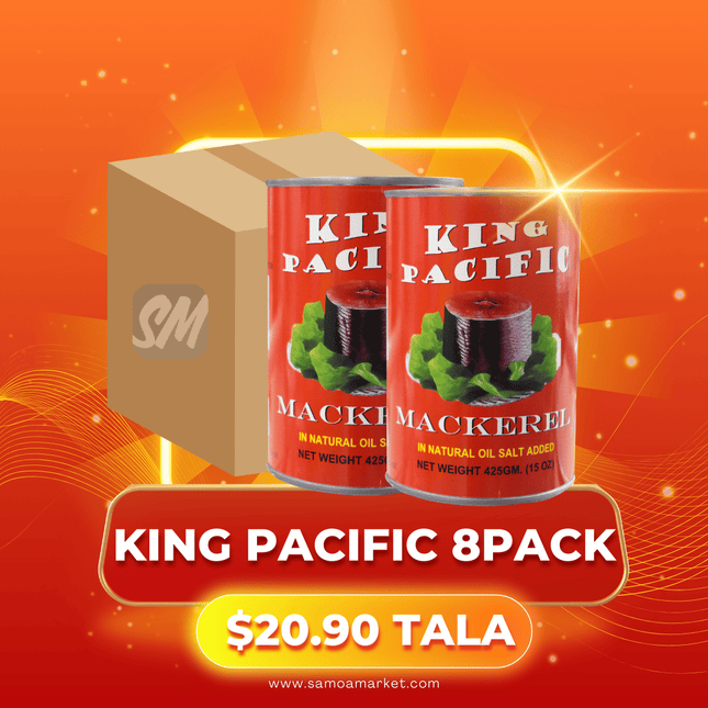 King Pacific/Ocean Best/South Sea Natural Oil/Chefs Choice White Label 8PACK x 425g (Select from one brand available) [AVAILABLE AT SALELOLOGA ONLY]"PICKUP FROM AH LIKI WHOLESALE"