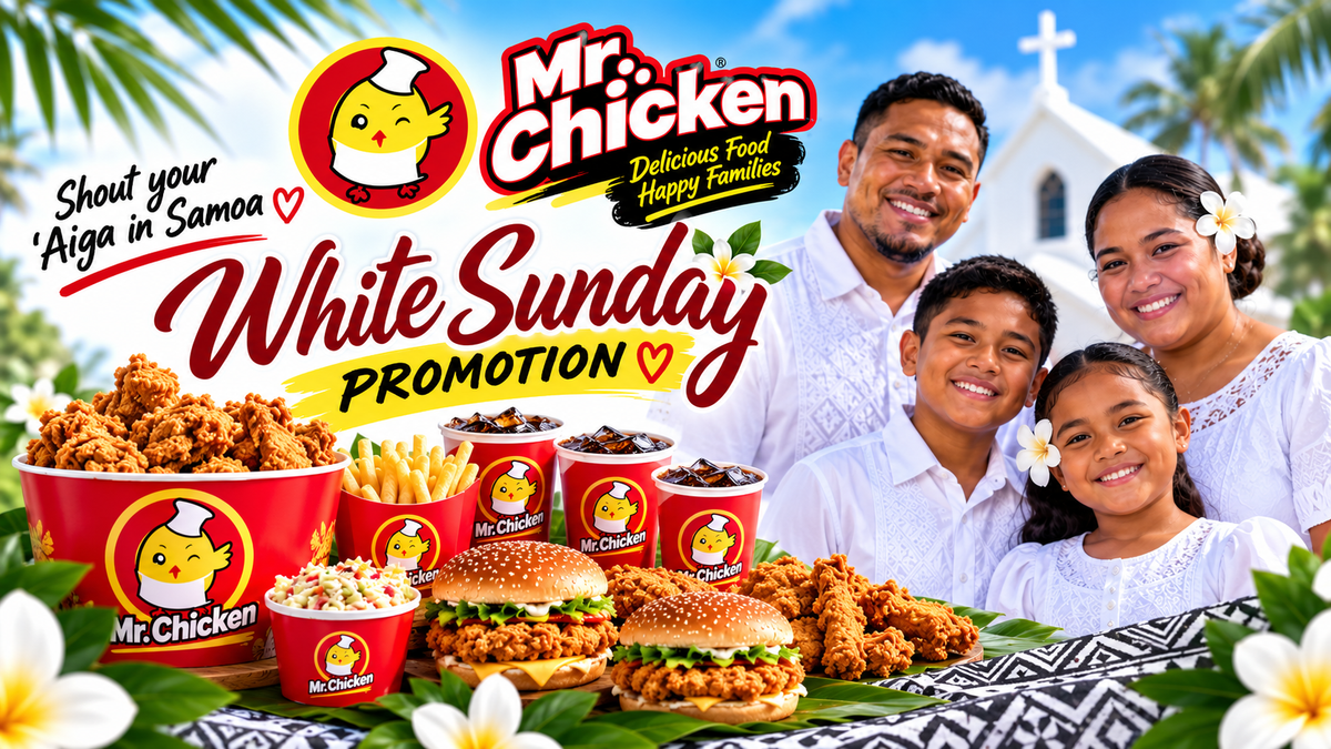 Mr Chicken White Sunday — Shop & Win!