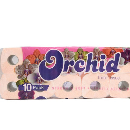 Orchid Toilet Tissue - Strong and Soft 10 Pack  "PICKUP FROM FARMER JOE SUPERMARKET UPOLU VAITELE ONLY"