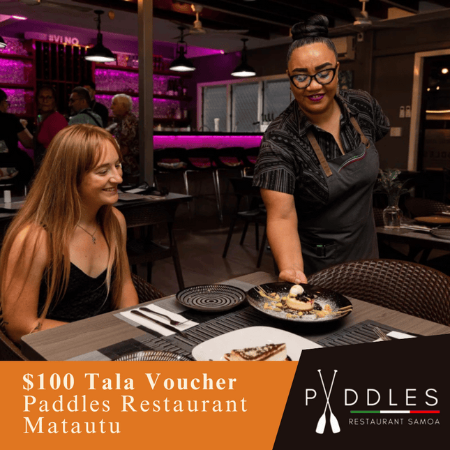 Paddles Restaurant - Matautu, Apia WS$100 Tala Dinner Voucher