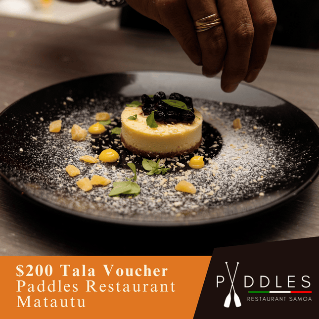 Paddles Restaurant - Matautu, Apia WS$200 Tala Dinner Voucher