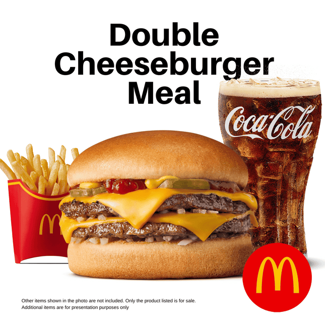 Double Cheeseburger Meal "PICK UP FROM MCDONALD'S, APIA"