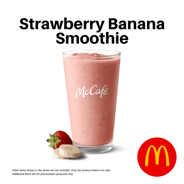 Strawberry/Banana Smoothie "PICK UP FROM MCDONALD'S, APIA"