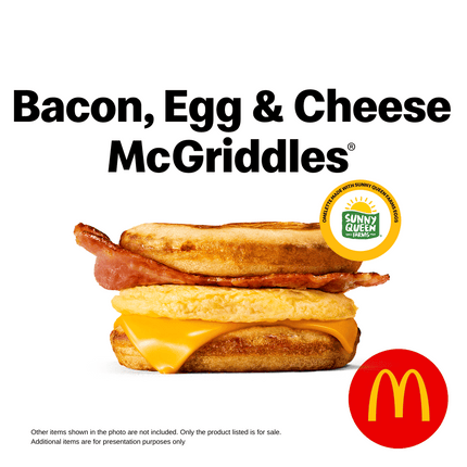 Bacon, Egg & Cheese McGriddle (Breakfast Only) "PICK UP FROM MCDONALD'S, APIA"
