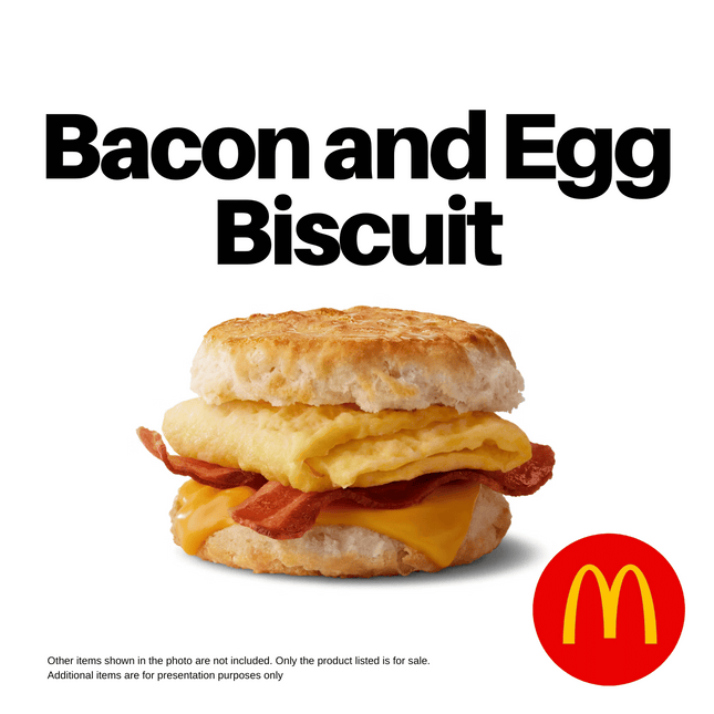 Bacon & Egg Biscuit (Breakfast Only) "PICK UP FROM MCDONALD'S, APIA"