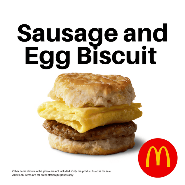 Sausage & Egg Biscuit (Breakfast Only) "PICK UP FROM MCDONALD'S, APIA"