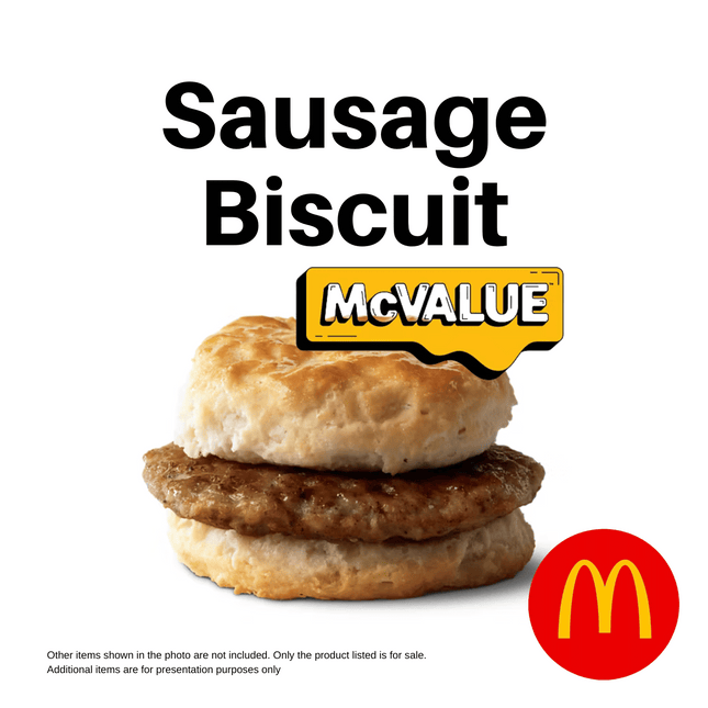 Sausage Biscuit (Breakfast Only) "PICK UP FROM MCDONALD'S, APIA"