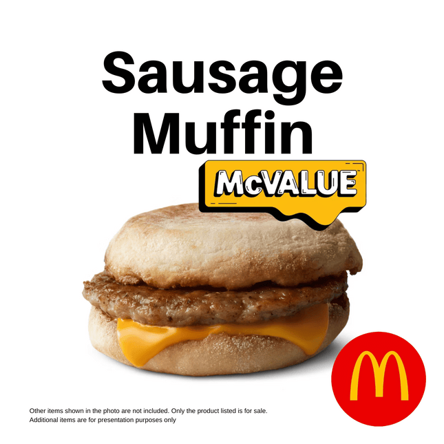 Sausage Muffin (Breakfast Only) "PICK UP FROM MCDONALD'S, APIA"