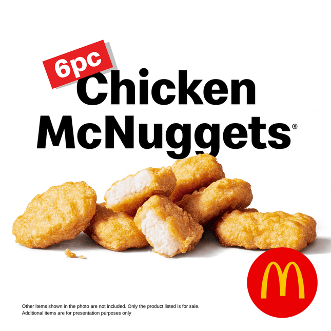 6pc Chicken Nuggets "PICK UP FROM MCDONALD'S, APIA"