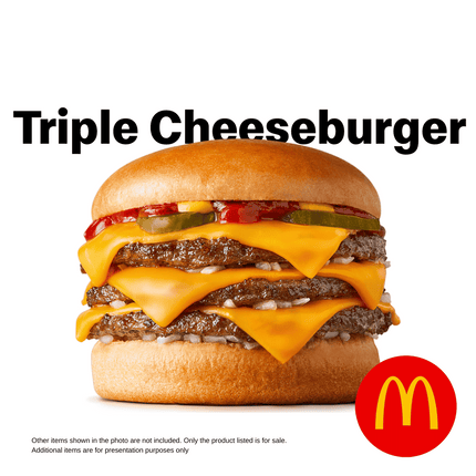 Triple Cheeseburger Meal "PICK UP FROM MCDONALD'S, APIA"