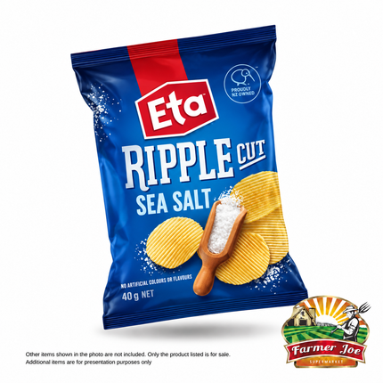 ETA Ripple Cut Chips 40g "PICKUP FROM FARMER JOE SUPERMARKET VAITELE ONLY"