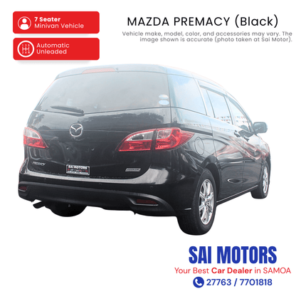 Mazda Premacy (Black) "PICKUP FROM SAI MOTOR AT TAUFUSI"