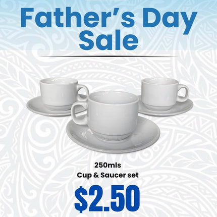 Cup and Saucer Set "Pick Up From S.O.S LTD, Togafuafua"