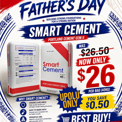 Smart Cement 40kg GB - "PICKUP FROM BLUEBIRD LUMBER & HARDWARE UPOLU ONLY"