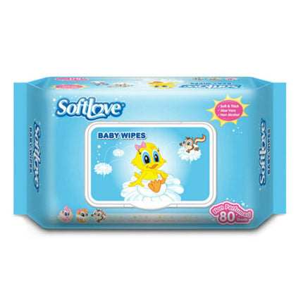 Soft Love Baby Wipes 80 Sheets "PICKUP FROM FARMER JOE SUPERMARKET UPOLU ONLY"