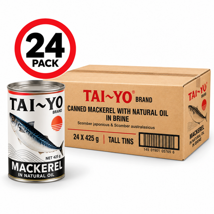 Tai Yo Mackerel in Natural Oil 24PACK