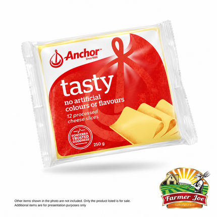 Cheese Slices 250g 12 Slices Assorted "PICKUP FROM FARMER JOE SUPERMARKET VAITELE ONLY"