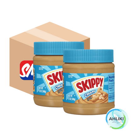 SKIPPY Peanut Butter Creamy Box of 12x12oz [SORRY, SOLD OUT] "PICKUP FROM AH LIKI WHOLESALE"