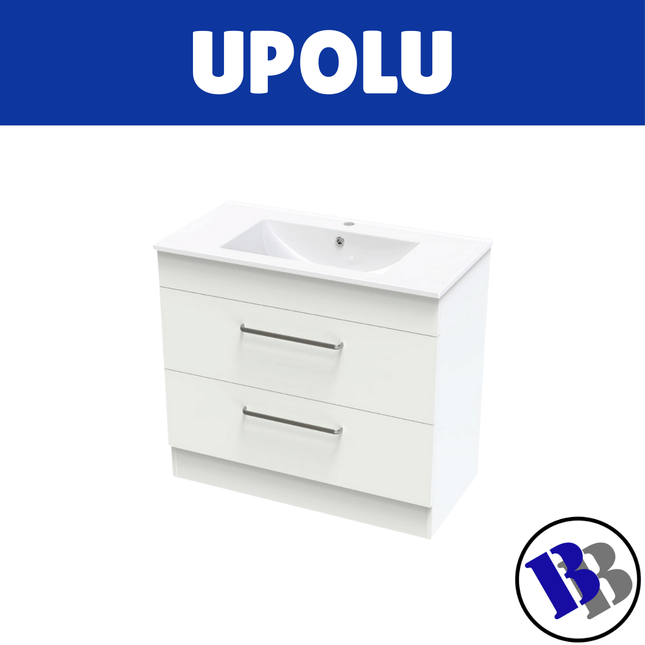 Vanity Cabinet Slimline Bathroom Melamine 900mm - "PICKUP FROM BLUEBIRD LUMBER & HARDWARE"