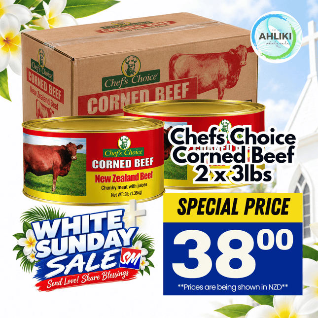 Chefs Choice Corned Beef 2 x 3lbs [1.36KG]