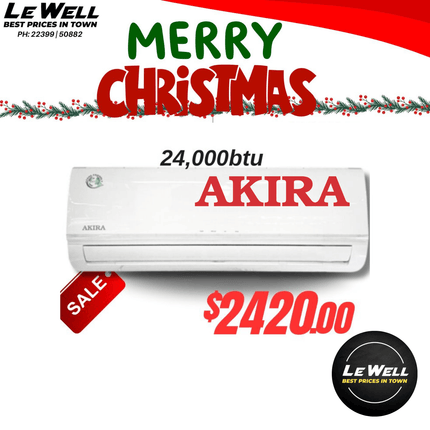 Akira Air Con Unit 24000BTU (PICK UP FROM LE WELL COMPANY SAVALALO ONLY)