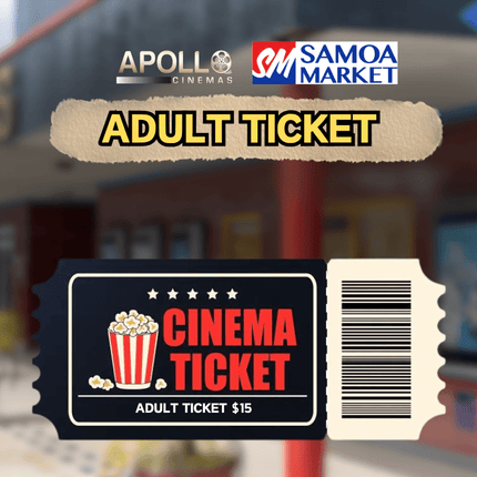 Adult Ticket - "1 X ADULT MOVIE TICKET" - Samoamarket.com