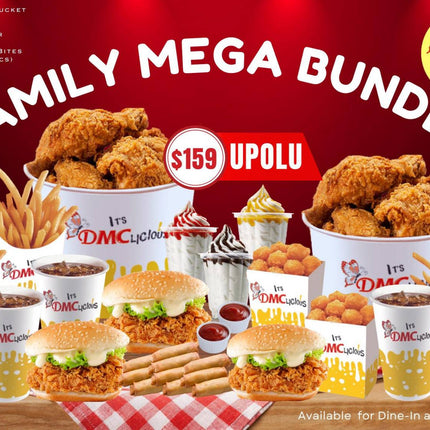 Family MEGA Bundle Meal "PICKUP FROM DMC VAILOA, MOTOOTUA OR FUGALEI" - Samoamarket.com