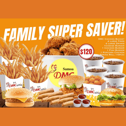 FAMILY SUPER SAVER Meal "PICKUP FROM DMC VAILOA, MOTOOTUA OR FUGALEI" - Samoamarket.com