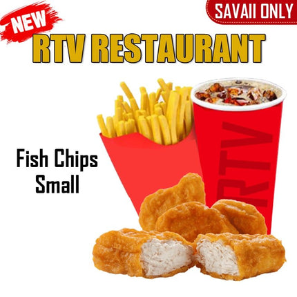 Fish Chips SML "PICKUP FROM RTV SALELOLOGA" - Samoamarket.com