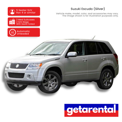 Suzuki Escudo 5 Seater SUV - Rental Car