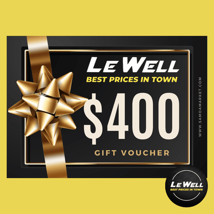 Le Well Gift Voucher $400 Tala (PICK UP FROM LE WELL COMPANY SAVALALO ONLY) - Samoamarket.com