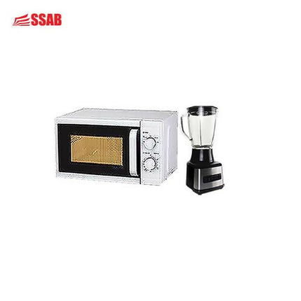 COOLEX MICROWAVE 20L/GEVI STAINLESS STEEL & BLACK BLENDER 1.5L