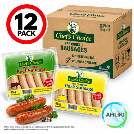 Top Chef Pre Cooked Sausages 12 x 1lb