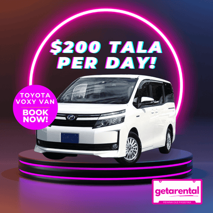 Toyota Voxy 8 Seater Minivan - Rental Car Price Per Day [3 DAY MINIMUM] - Samoamarket.com