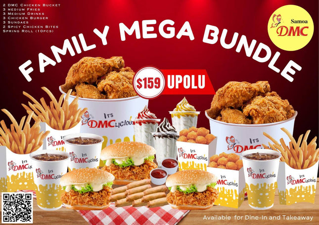 Family MEGA Bundle Meal "PICKUP FROM DMC VAILOA, MOTOOTUA OR FUGALEI"