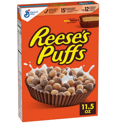 GM Reeses Puffs Cereal "PICKUP FROM FARMER JOE SUPERMARKET UPOLU VAITELE ONLY"