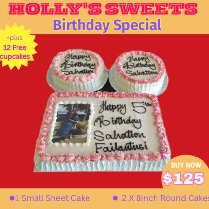 Holly's Sweets Birthday Special #1 "PICK UP AT VAITELE MARKET SHOP #R8, UPOLU"