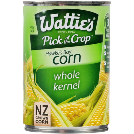 Wattie's Corn Whole Kernel 410g "PICKUP FROM FARMER JOE SUPERMARKET UPOLU ONLY"