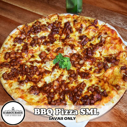 BBQ Chicken Pizza (SML) "PICK UP AT SAVAII HARBOURSIDE CAFE & PIZZA BAR ONLY" Savaii Harbourside Cafe & Pizza Bar 