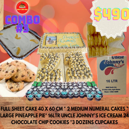 Holly's Cake Combo 3 "PICK UP AT VAITELE MARKET SHOP #R8, UPOLU" Holly's Cake Shop 