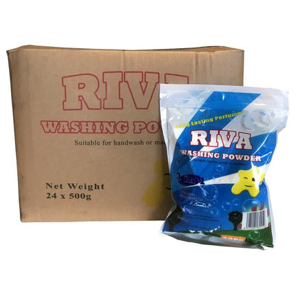 Riva Detergent Powder 24x500g "PICKUP FROM AH LIKI WHOLESALE" Ah Liki Wholesale 