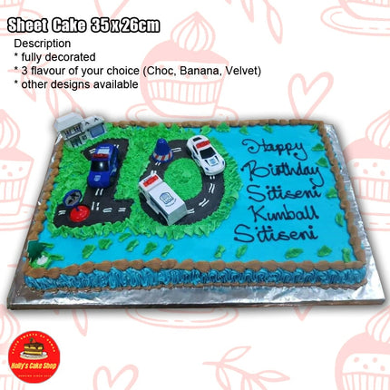 Sheet Cake #2 35x26cm "PICK UP AT VAITELE MARKET SHOP #R8, UPOLU" Holly's Cake Shop 