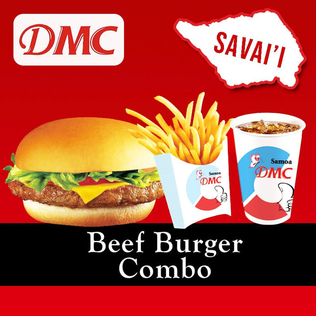 Beef Burger Combo "PICKUP FROM DMC SAVAII ONLY" DMC SAVAII 