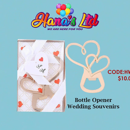 Bottle Opener Wedding Souvenirs (Code: HW1001) "PICK UP AT HANA'S LIMITED TAUFUSI" - Samoamarket.com